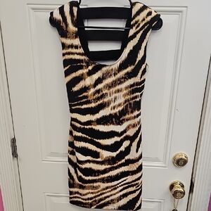 Animal Print, Dress, Mini, Y2k, Vegas, Party, 2000s, Vacation, Birthday, Collage